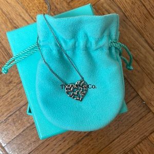 Tiffany Olive Leaf Paloma Picasso Heart Necklace